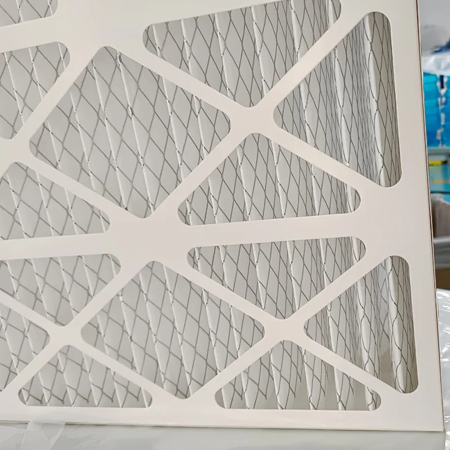 Custom high quality 20X20X1 Merv 8 Merv 11 Merv 13 Cardboard Frame Panel Pleated HVAC Ac Furnace Air Filter