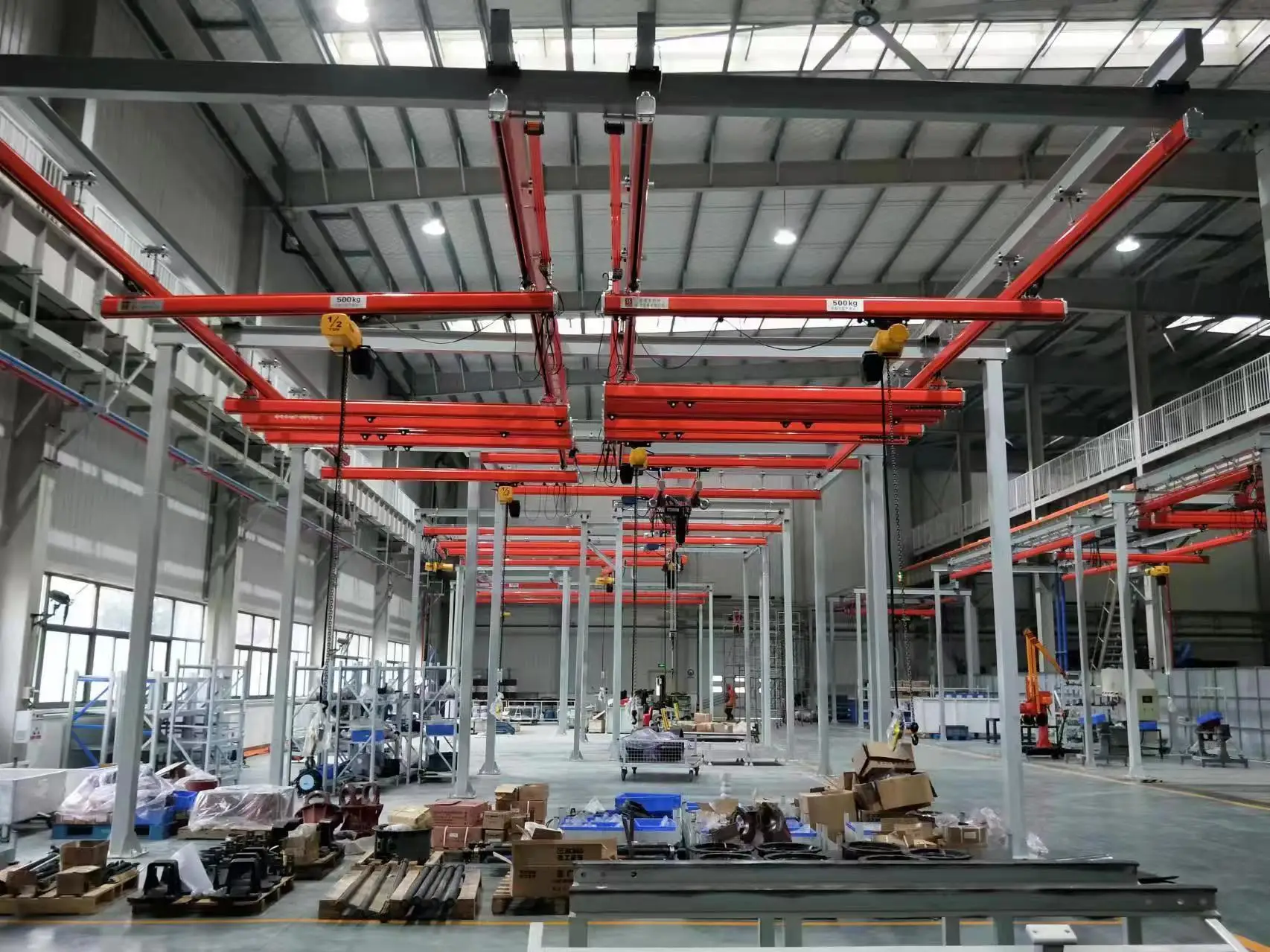 Factory Use Light Modular Crane System European Type Suspension Crane Flexible Forged Steel Welded Crane