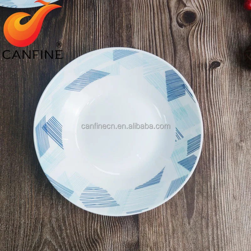 High quality White color cheap price Opal Glassware Dinnerware Set