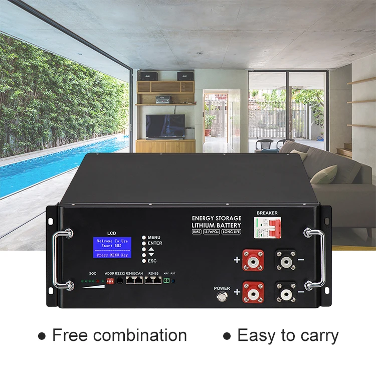 T High voltage LiFePo4 Battery 48v 50AH 100AH 200AH 4.8KWH 9.6KWH Energy Storage Battery pack for home