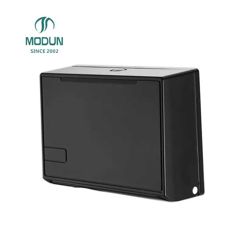 public bathroom janitorial cleaning equipment kitchen black plastic C-Fold hand towel dispensers for portable toilet