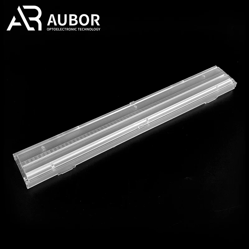 2-Row Versions Linear Light Lens Panlite PC Material Led Lenses & Reflectors 285*40MM Series Single Bias 20 Degree Led Lens