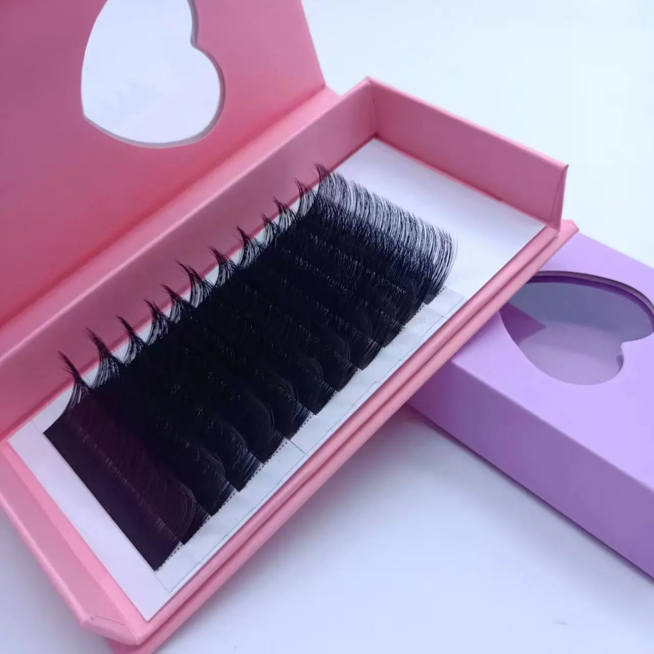 Special Flare Lash Russian Volume Eyelash Extension 0.05mm 0.07mm Cilia Silk Individual Lash Trays Wholesale Extension