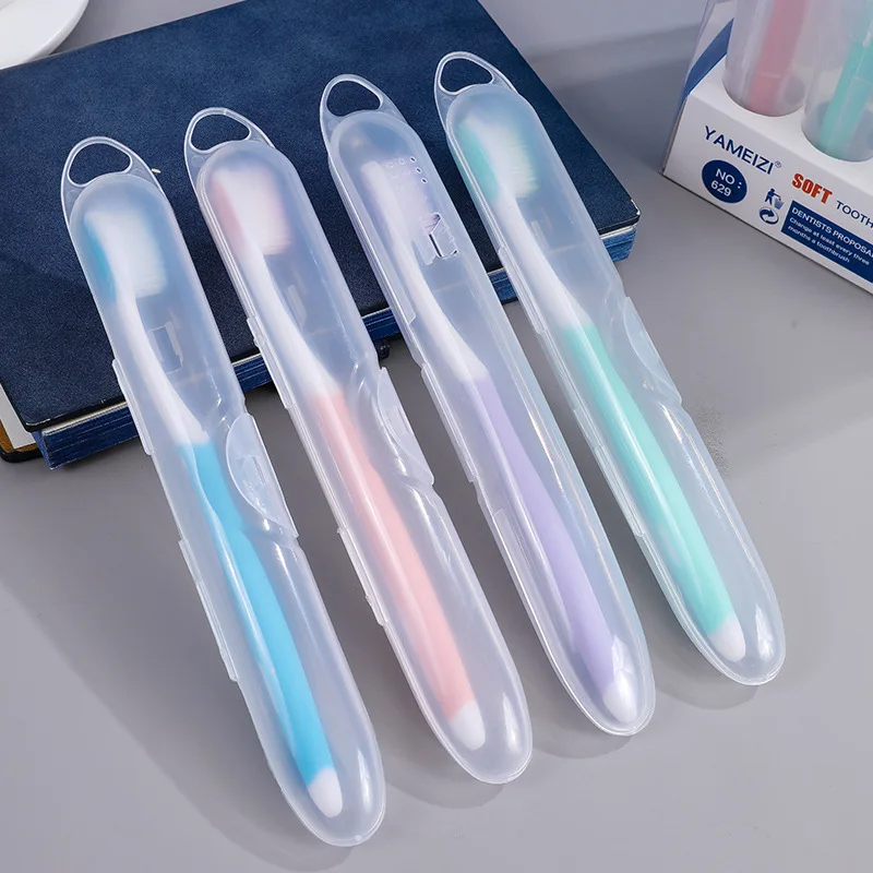 Independent Single Pack Travel Home Fine Bristled Toothbrushes With Soft Bristles and Wide Head Toothbrush
