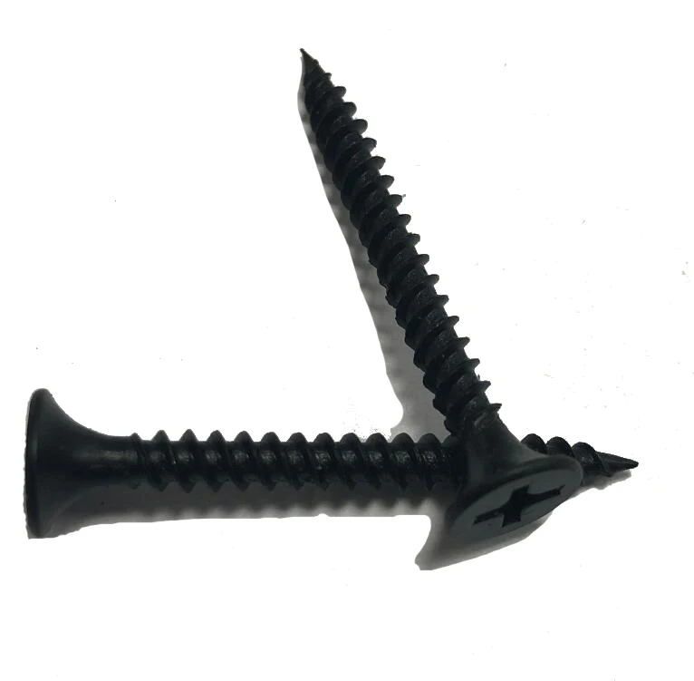 
 Винт гипсокартона, черный фосфат  