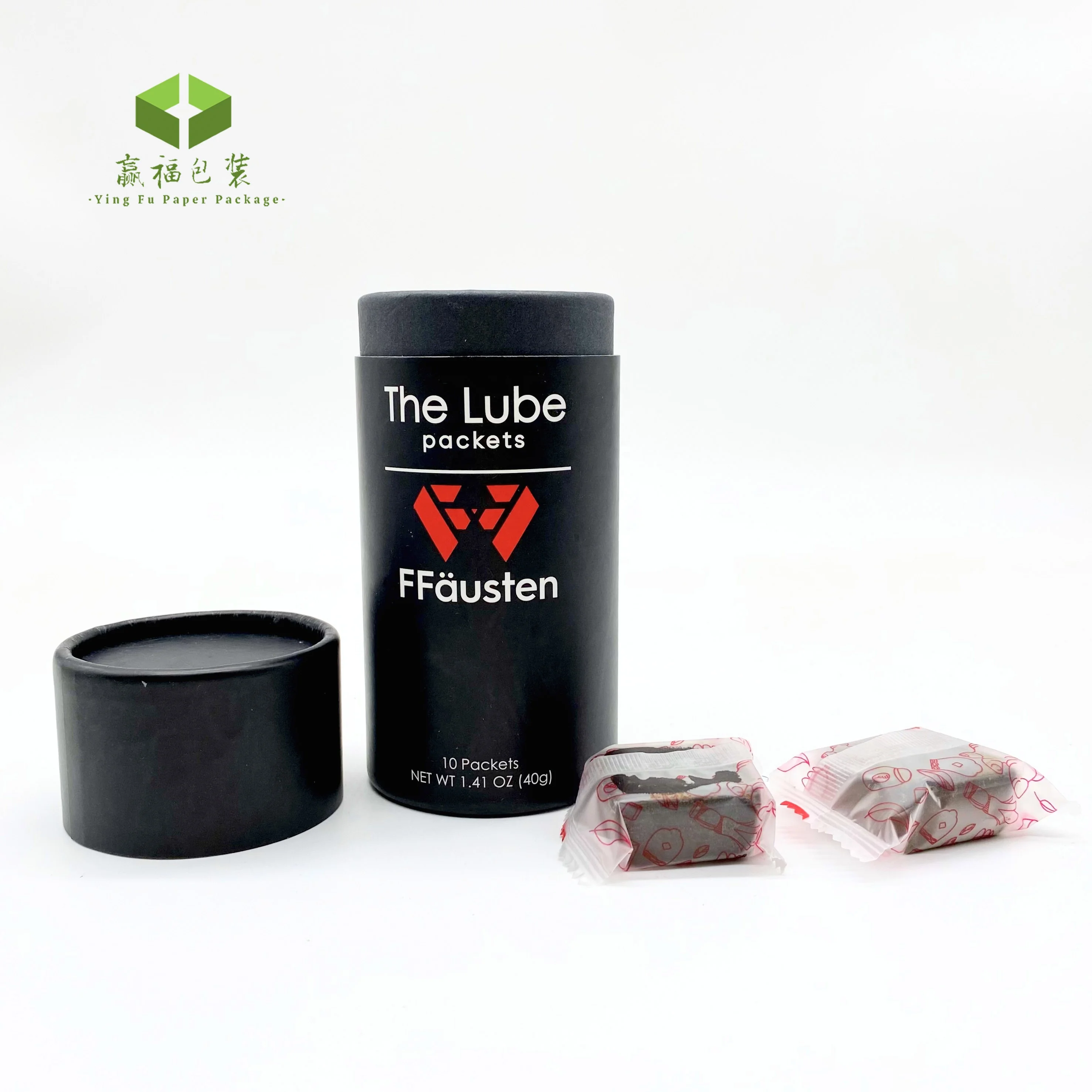 Custom Design Round  Cylinder Paper Tube Packaging Cardboard Perfume Essential Paper Cylinder Box for Flower with Window Food