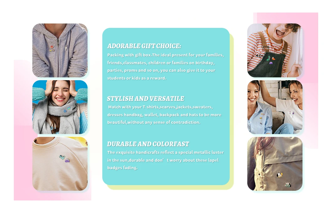 10Pcs Butterfly Enamel Lapel Pin Colorful Insect Badge Brooch Animal Pin Set for Clothing Accessories Cufflinks & Pins & Buttons