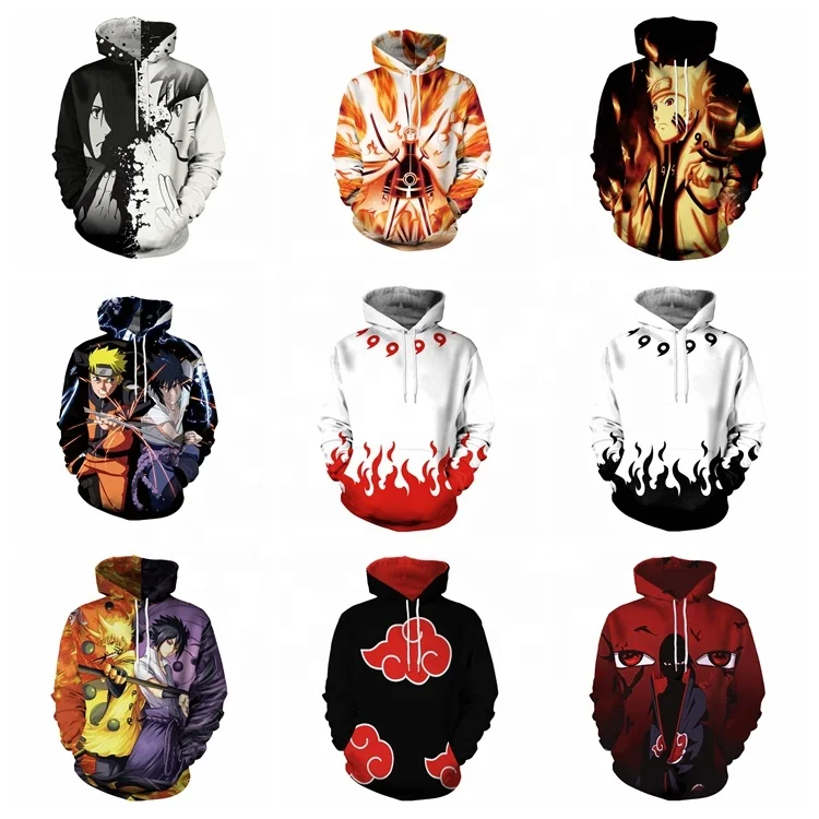 
Fashion Personality Long Sleeve 3D Digital Printing Polyester Sweatshirt Anime Hoodie 