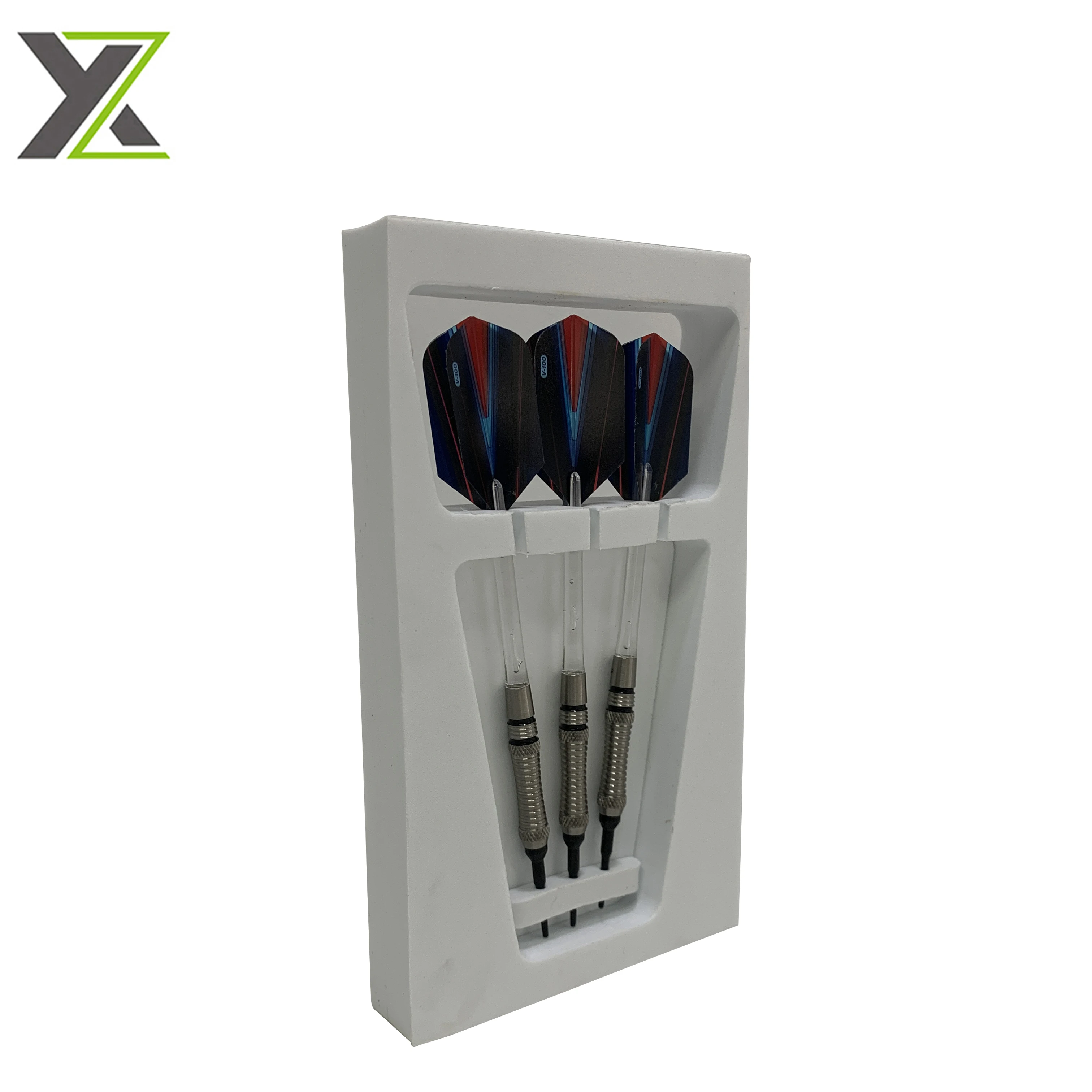 Custom darts 3layers combined white styrofoam eva pe foam insert