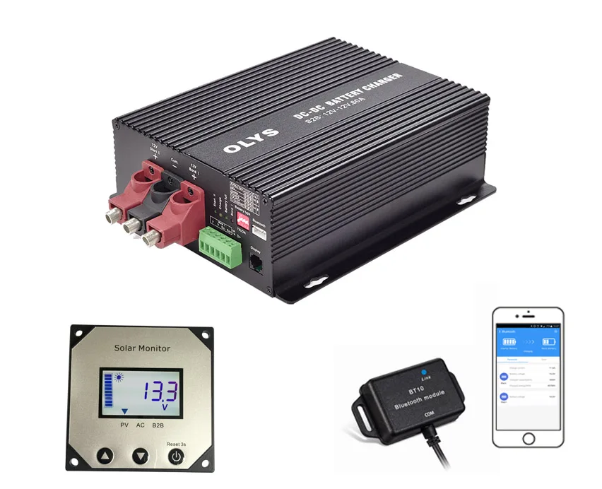 Все автоматическая машина 12V-12V 30A DC-DC Контроллер заряда для батарей друг с другом зарядное устройство автодомов и вмешательства транспортных средств