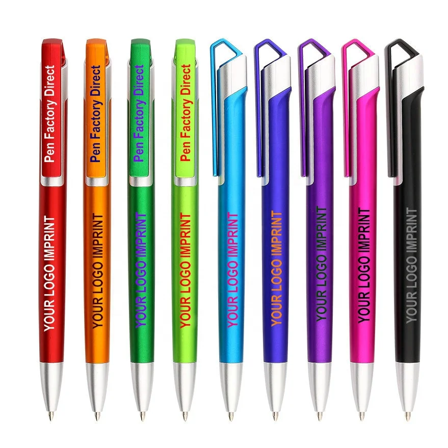 2024 new premium metallic plastic ballpoint pen with custom logo for promotional-support 0.7mm blue semi gel ink  pen