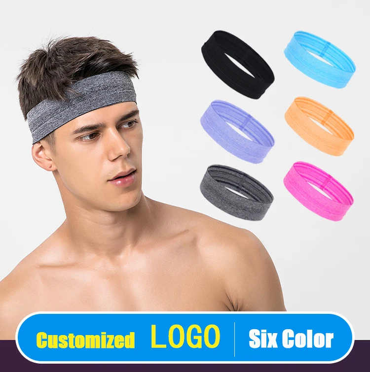 Custom Logo unisex double side Running Unisex Yoga Sports Sweatband Headband