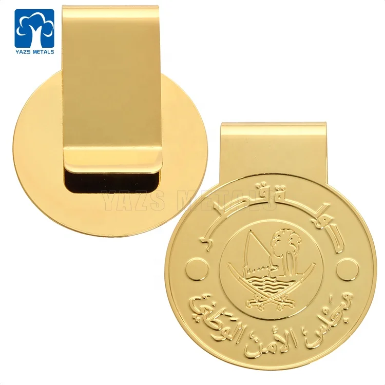 gold souvenir gift money clip