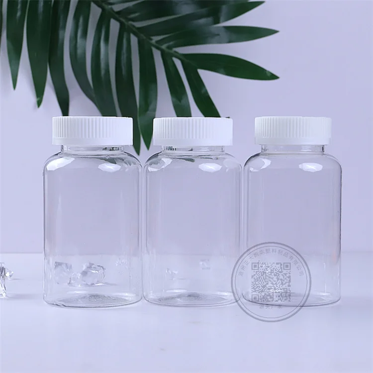 60ml 80ml 100ml 120ml 150ml 200ml Empty transparent Supplement Vitamin pill plastic packaging bottle