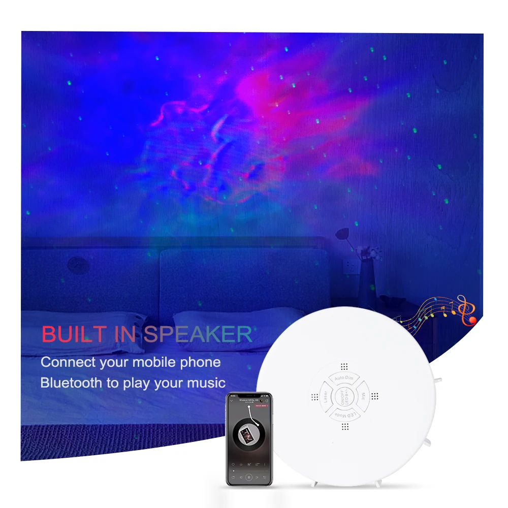 Новый дизайн, оптовая продажа, поддержка, маленький Full HD светодиодный проектор для дома, Детские проекторы звездного неба