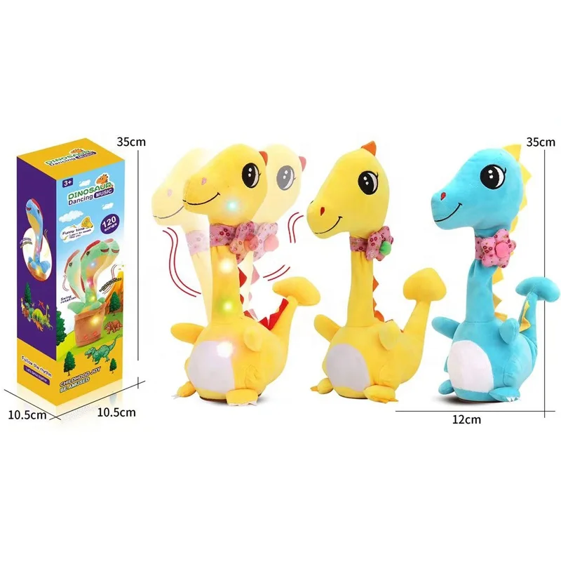 Новинка Забавный Милый танцующий Подсолнух саксофон плюшевая игрушка на заказ Мягкое Животное для детей светлая Музыка