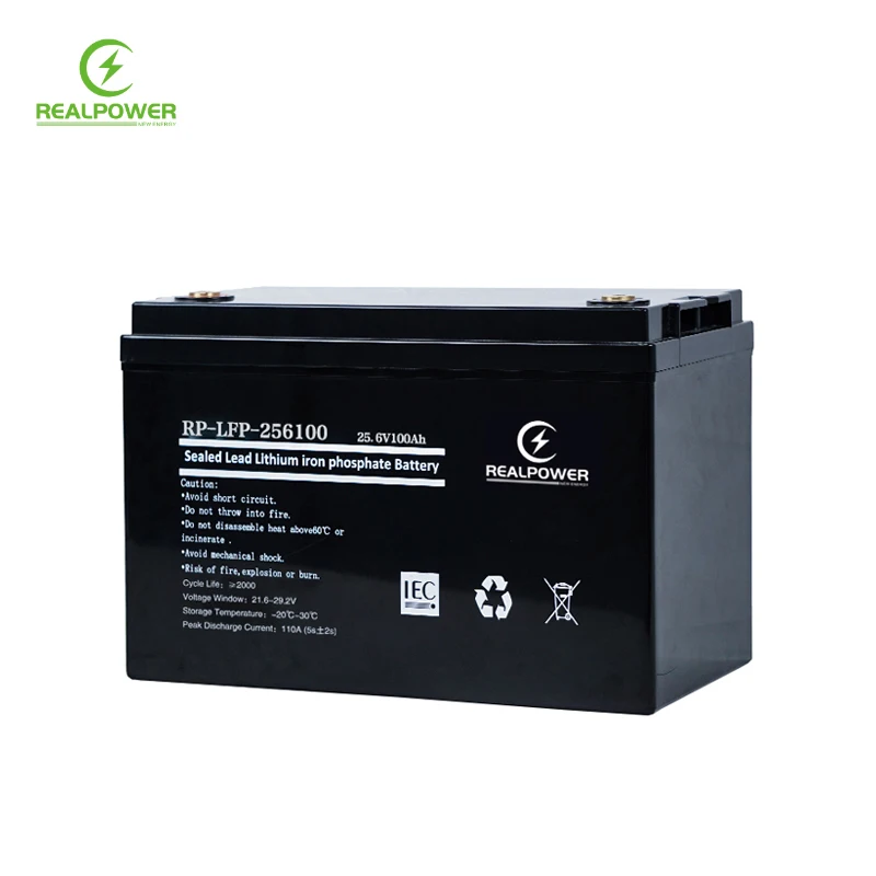 PACE Bms Deep Cycle Lifepo4 12v 24v Volt 100ah 200ah Lithium Ion Battery 25.6v 100ah Storage Energy System