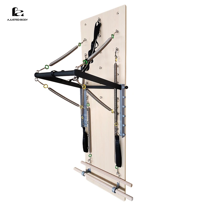 Imported wooden wall-mounted Pilates equipment for home gym use for fitness yoga training practice Pilates equipment