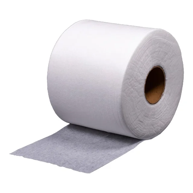 Polyester Non-Woven Fabric Roll Water Spunlace Non-Woven Fabric Wet Tissue Paper Material Soft Thin Surface Skincare