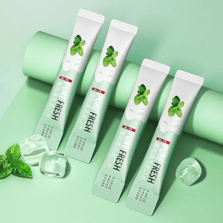 OEM ODM VENZEN private label Mint Peach deep cleaning oral care portable packaging teeth whitening travel mouthwash
