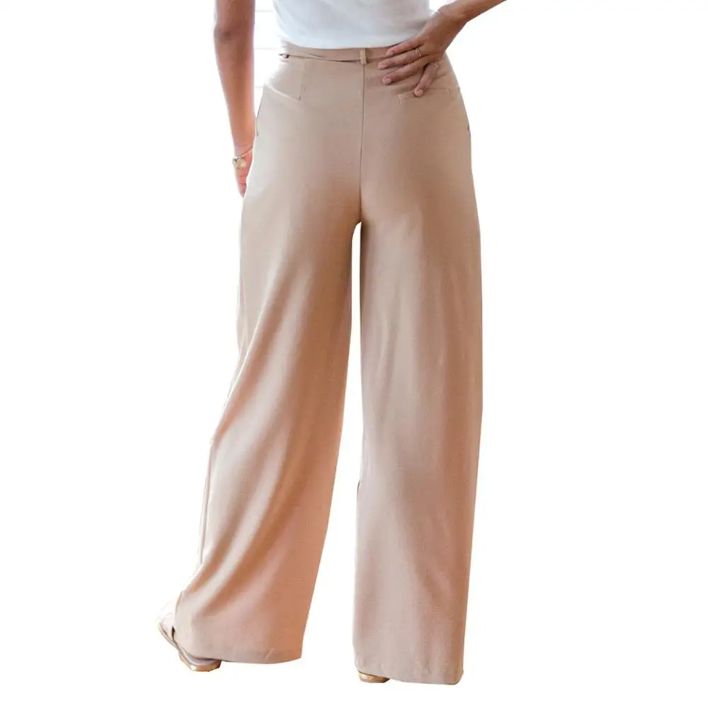 
Women Ladies Plazo Pants Wide leg Plazzo Trousers Loose Pants 