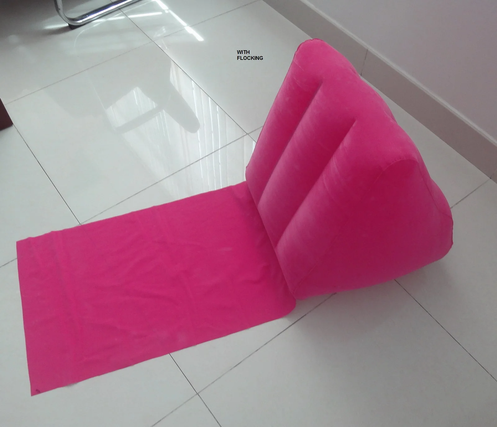 portable and comfortable inflatable wedge pillow with mattress