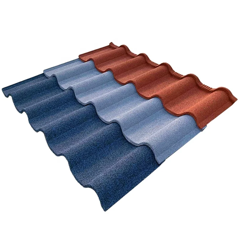 New Style  3D Model Design 0.4mm Thickness Aluminum Galvanized Color Stone Coated Metal Roof Sheets Flat