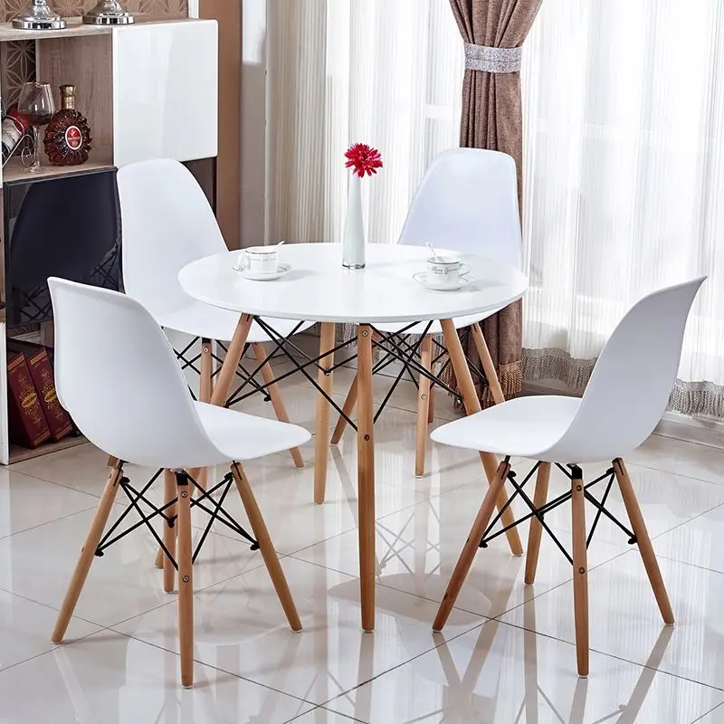 
Luxury furniture dining room table wood modern design round table 