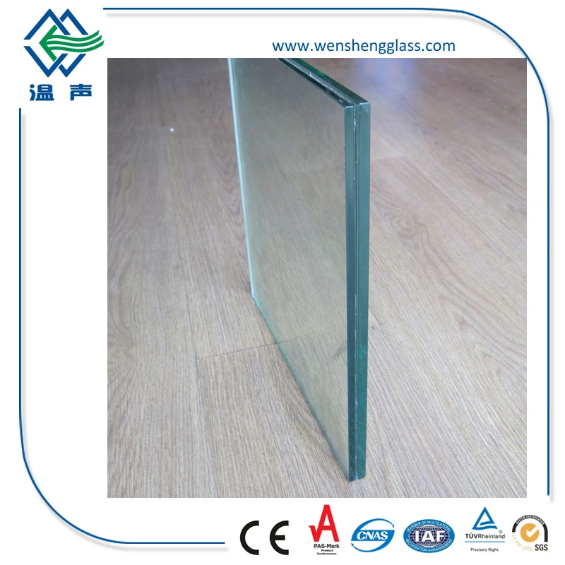 Privacy tempered glass 10 mm tempered glass laminated tempered glass with Plywood Packing