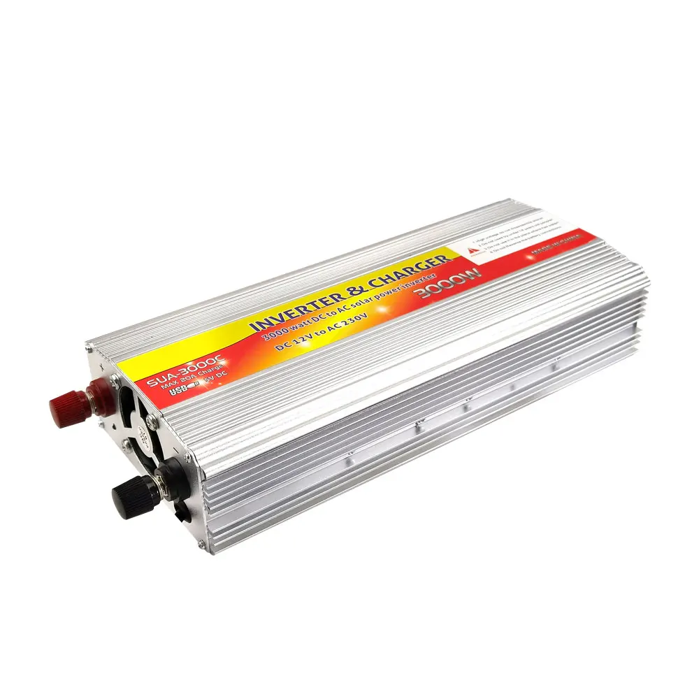 Solar Inverter 12v 24v 48v 220v 110v UPS Inverter Modify Sine Wave Car Converter With Battery Charger