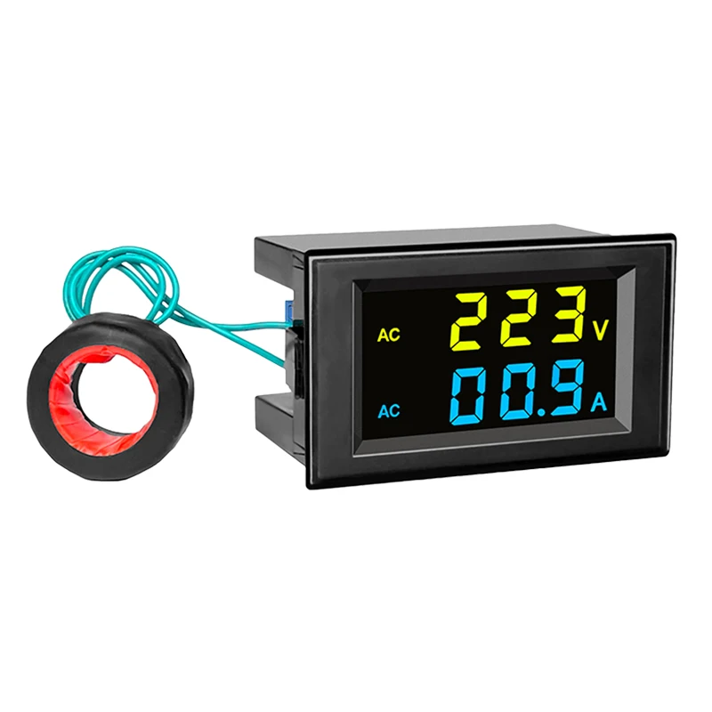 AC Вольтметр Амперметр ЖК-дисплей