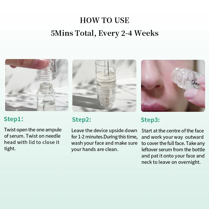 Smoothing Brightening Hyaluronic Acid Mesotherapy Ampoule Serum Micro Infusion Serum Microneedling Stamp Serum