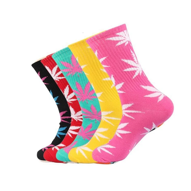 RL-B1055 bulk weed socks weed leaf socks weed sox