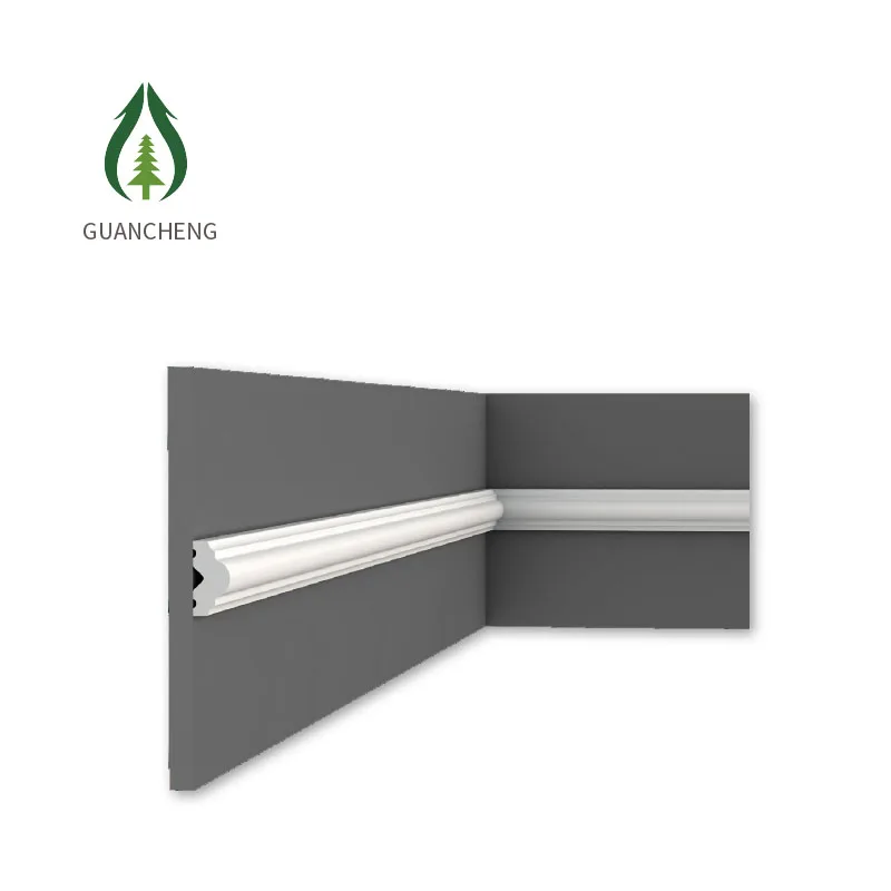 Guancheng 25*12 мм декоративные белые грунтованные деревянные коронные молдинги потолочный карниз настенные панели