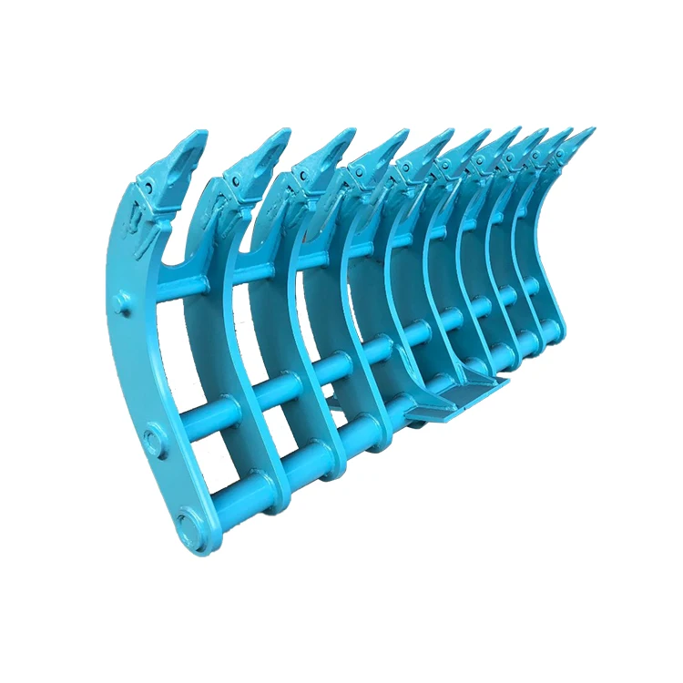 RSBM High-strength Wearable Steel Excavator Root Rake Tilting Rake Stick Rake
