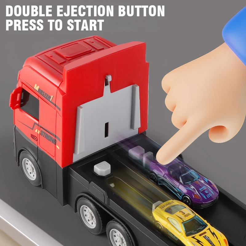 Foldable transformable storage alloy truck model inertia toys kids toys & gifts children car model toys