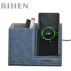 Wireless Charger with Desk Organizer, Wireless Charging Station for iPhone 13/13 Pro/12/11/Samsung Galaxy S22/S21/S20
