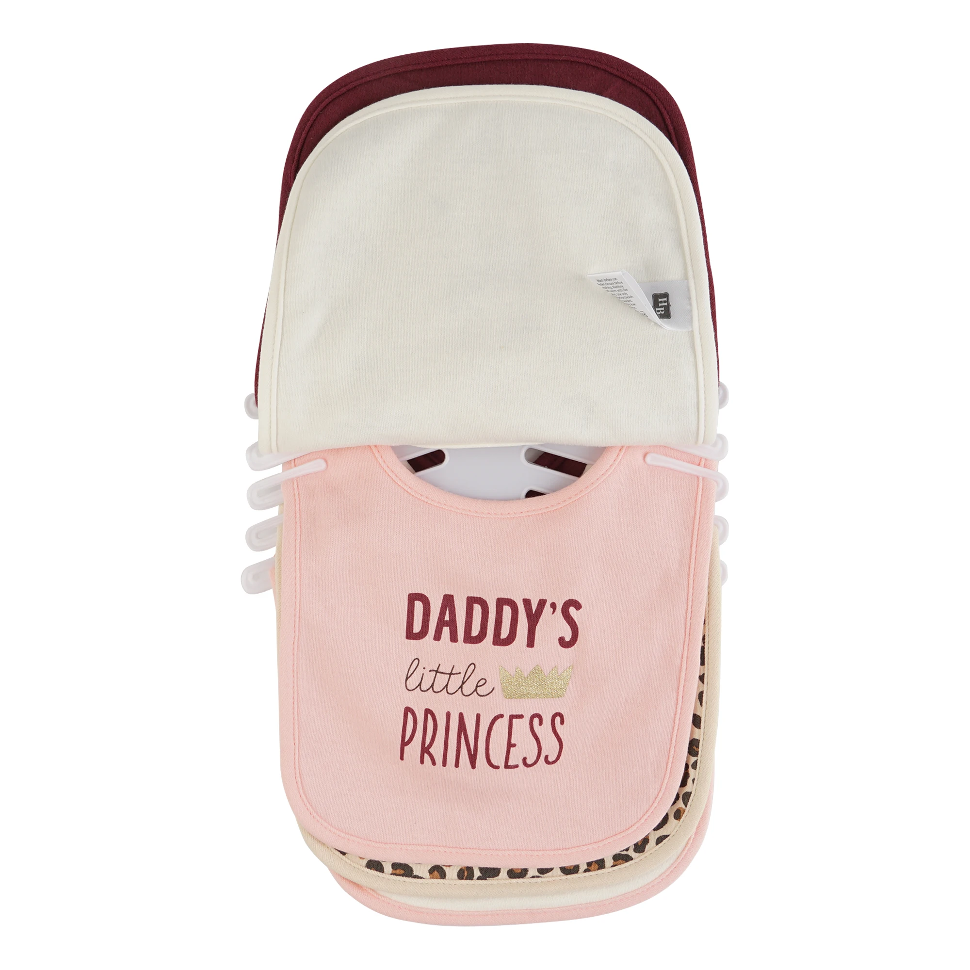 factory wholesale new style 100% Cotton Bibs  organic cotton interlock girl bibs set