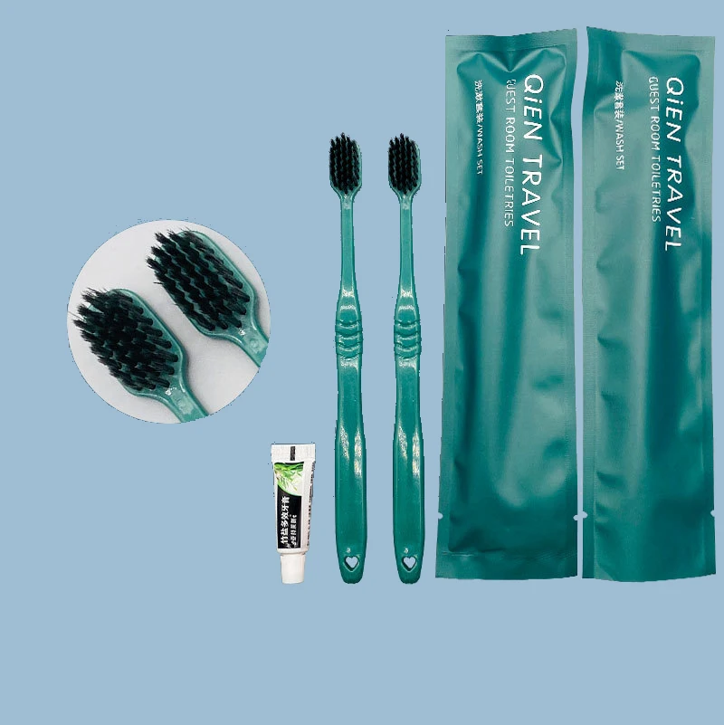 Wholesale Hotel Dental Kit Travel Portable Amenity Set Disposable Toothbrush Set With Toothpaste