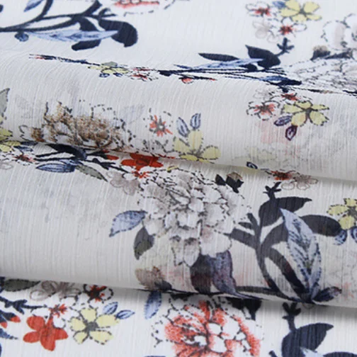 Spring/Summer Apparel Clothing Fabric 50D Chiffon Crepe Printed Fabric Chiffon Series Printed Fabric