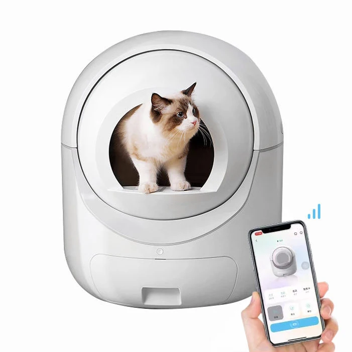 Best Selling China Factory Price Intelligent Kitty Smart cat Toilet wifi APP Remote Sterilization Alarm Automatic cat toilet