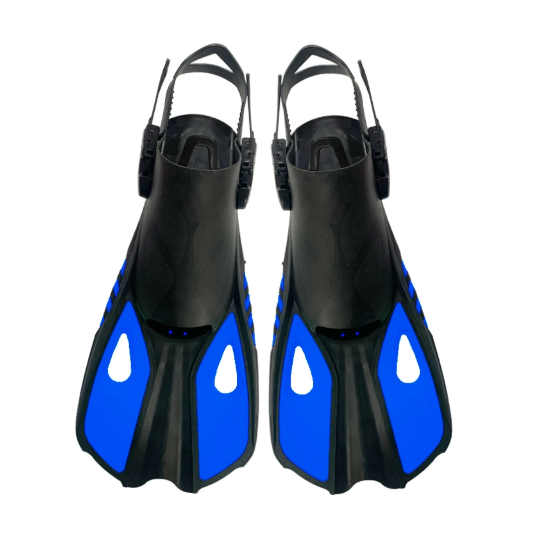 XS Adjustable Swim Fins Snorkel Fins for Lap Swimming Travel Size Scuba Diving Flippers for Adult Snorkel Swimming Training