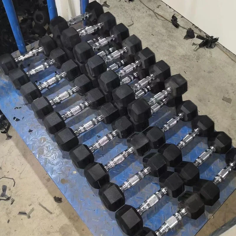 pro yoga body building gym home fitness equipment urethane stainless steel hex dumbbells price pakistan
