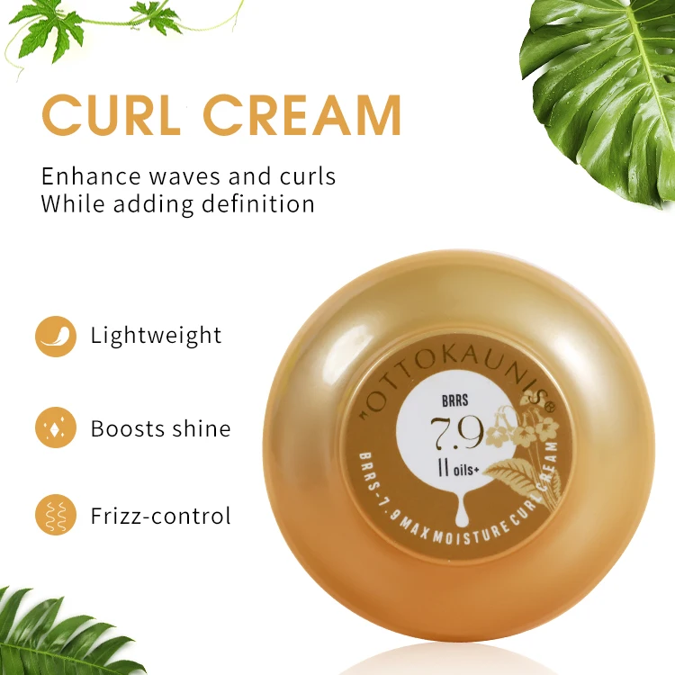 BRRS Private Label Wholesale Nature Moisturizing Curl Defining Curling Cream For African Curly Wave Hair Styling Curly Cream