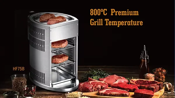Best Sell 1 Burner High Efficiency Infrared Steak Grill Bbq Grills Gas With Side Burner And Thermometer