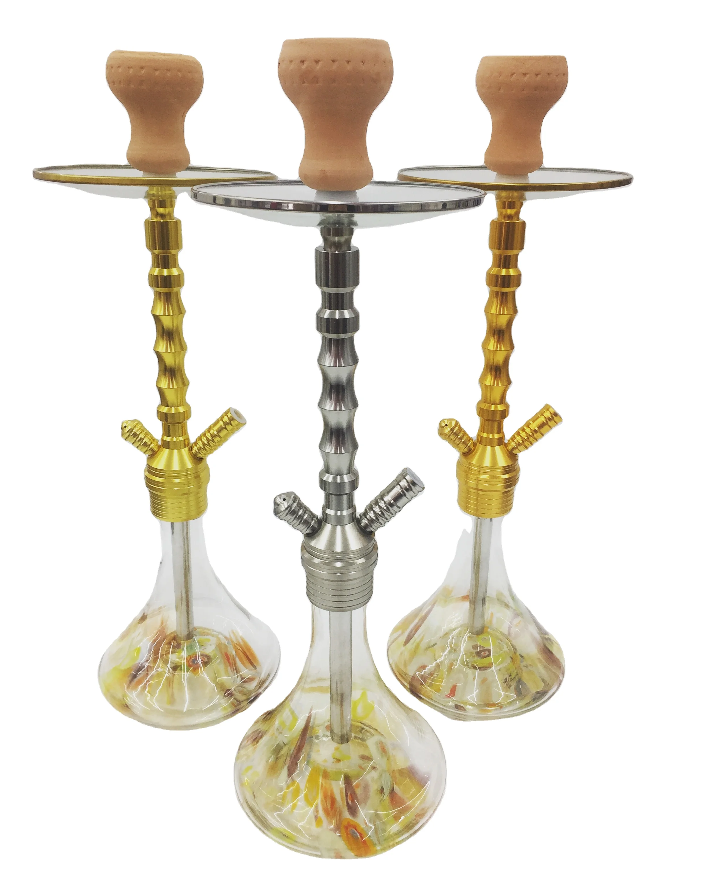 2021wholesale Luxurious Gold shisha laser hookah wholesale of Egyptian style
