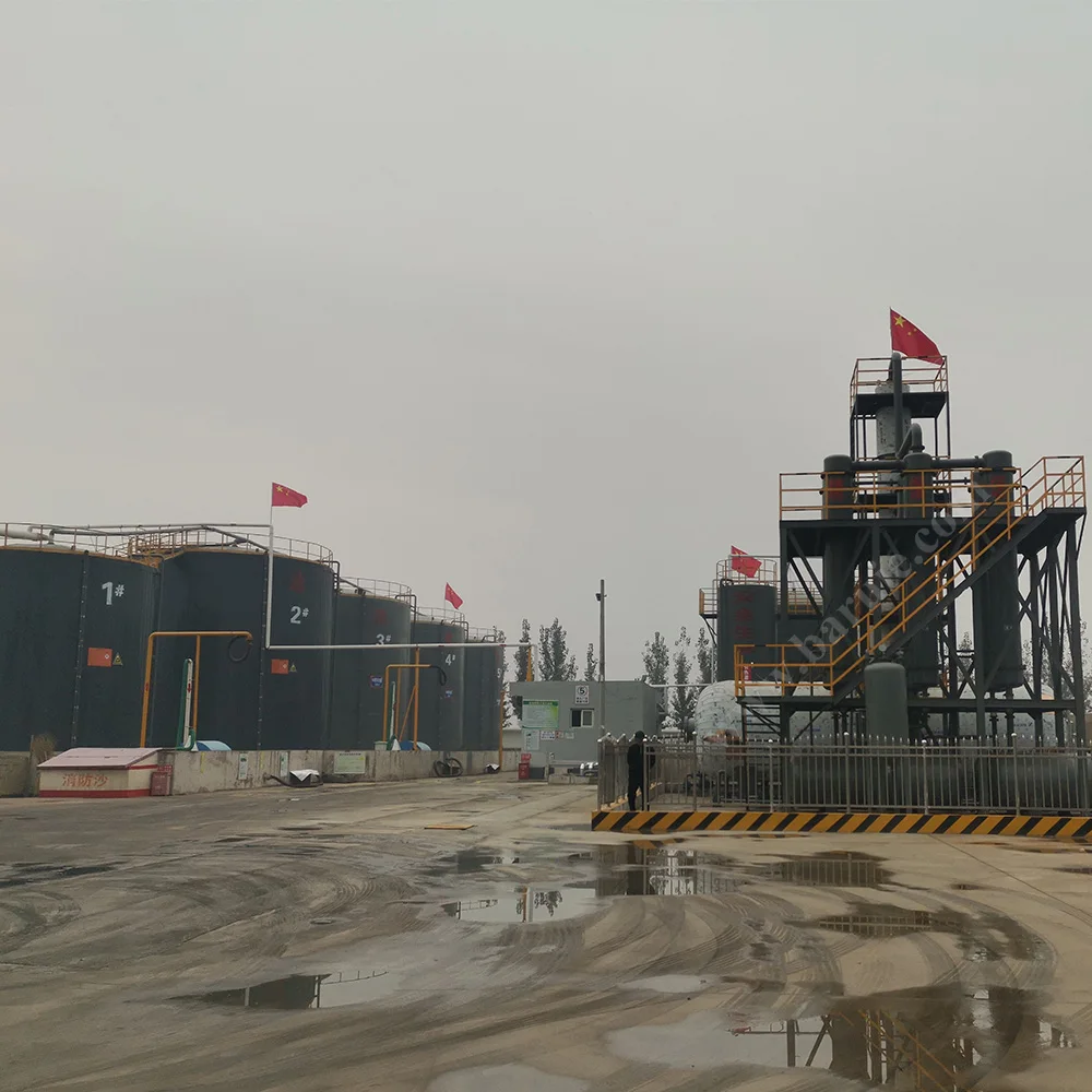 10-50 TPD waste black engine oil to diesel fuel oil recycling plant recycling equipment