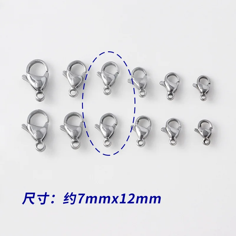 DIY Jewelry Stainless Steel Accessory  Lobster Clasps Jump Rings  Ball Head Thick Jewelry Making Finding Kits