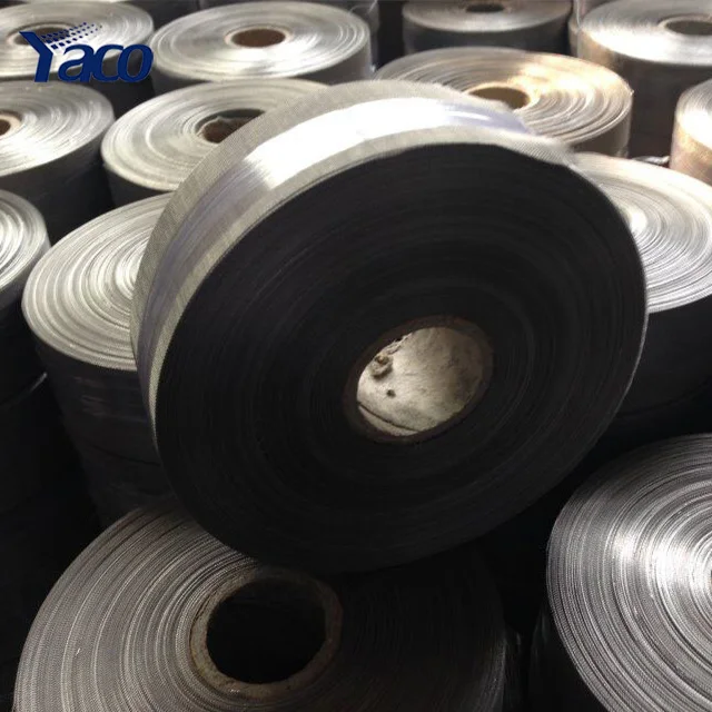 30mm 50mm 80mm roll width Plain weave micro opening stainless steel wire mesh cloth Soffit Vent Mesh