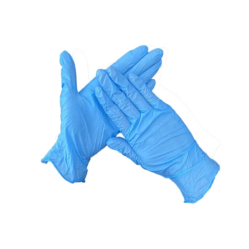 Factory Sales High Quality Cheap Pricre Blue Nitrile Gloves Disposable Powder-Free Latex Free Nitrile Gloves